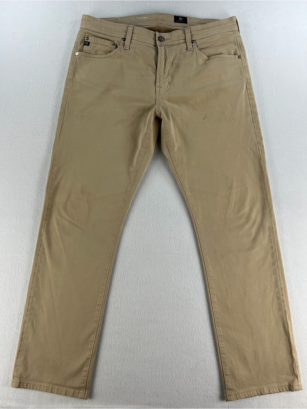 AG Adriano Goldschmied Mens The Everett Slim Straight Khaki Pants Size 34x32